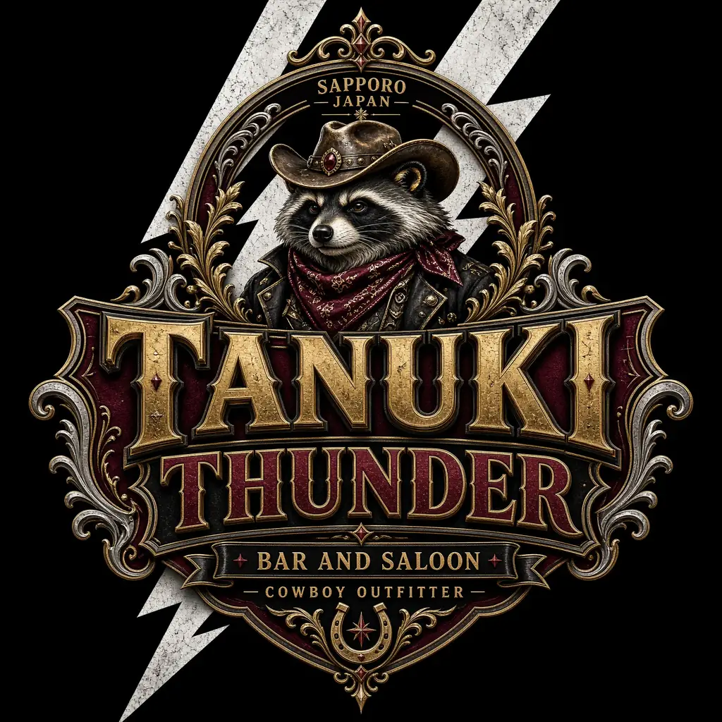 Tanuki Thunder Bar and Saloon logo