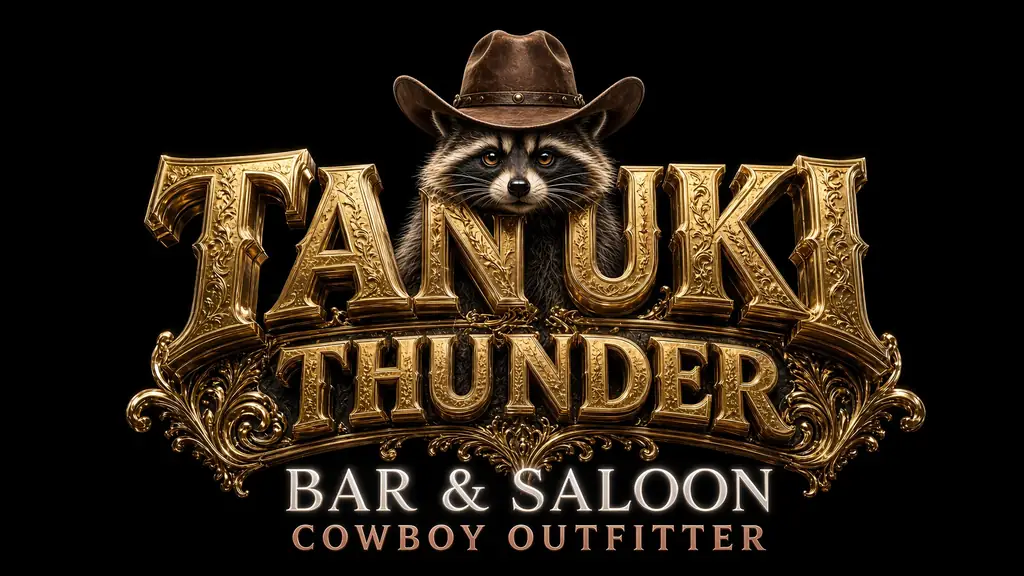Tanuki Thunder Bar and Saloon logo